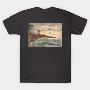 Ocean scene watercolor T-Shirt